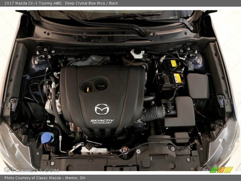 Deep Crystal Blue Mica / Black 2017 Mazda CX-3 Touring AWD