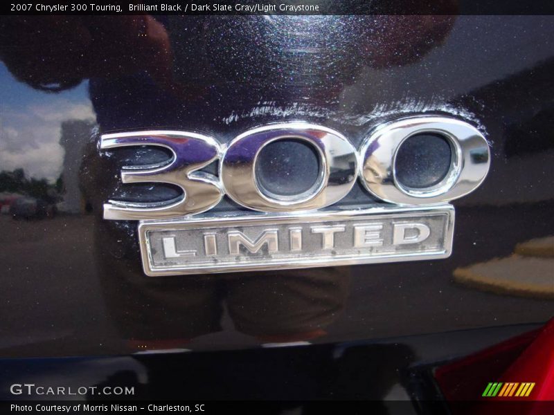 Brilliant Black / Dark Slate Gray/Light Graystone 2007 Chrysler 300 Touring