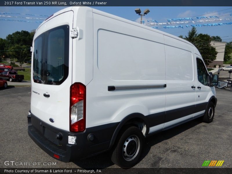 Oxford White / Pewter 2017 Ford Transit Van 250 MR Long