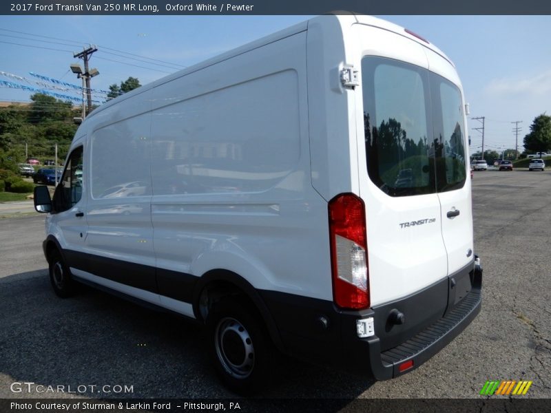 Oxford White / Pewter 2017 Ford Transit Van 250 MR Long