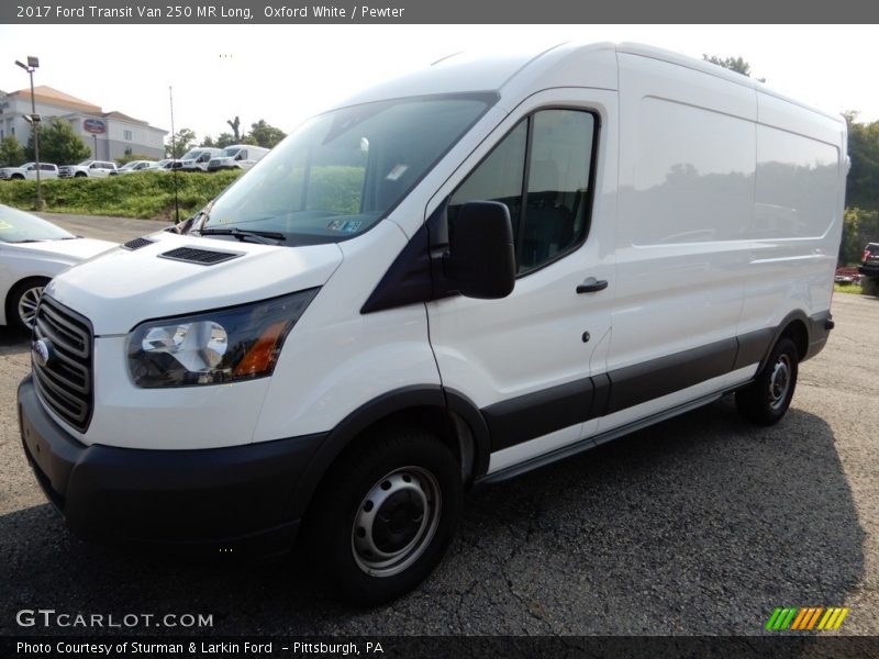 Oxford White / Pewter 2017 Ford Transit Van 250 MR Long