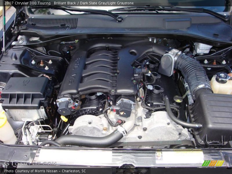 Brilliant Black / Dark Slate Gray/Light Graystone 2007 Chrysler 300 Touring