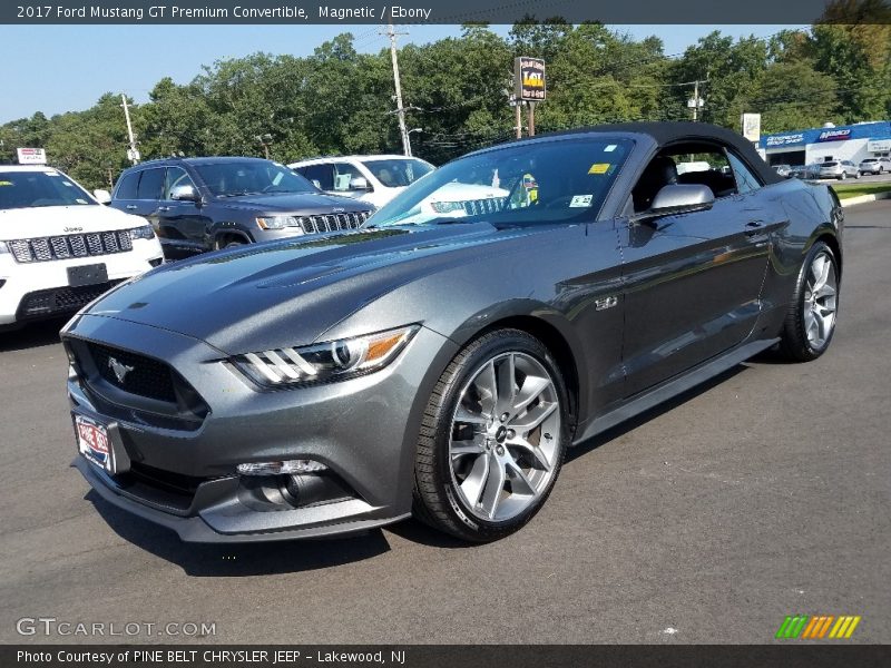Magnetic / Ebony 2017 Ford Mustang GT Premium Convertible