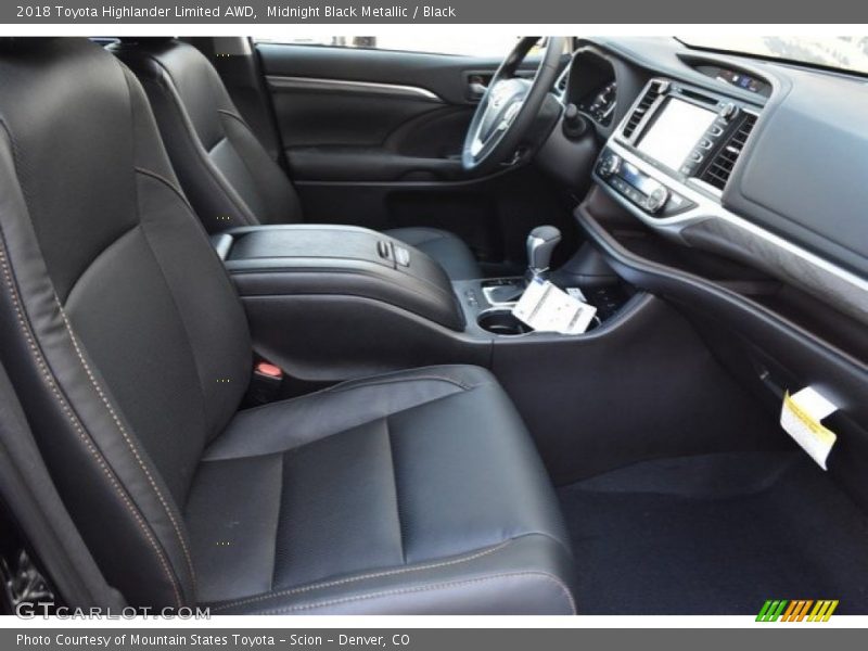 Midnight Black Metallic / Black 2018 Toyota Highlander Limited AWD
