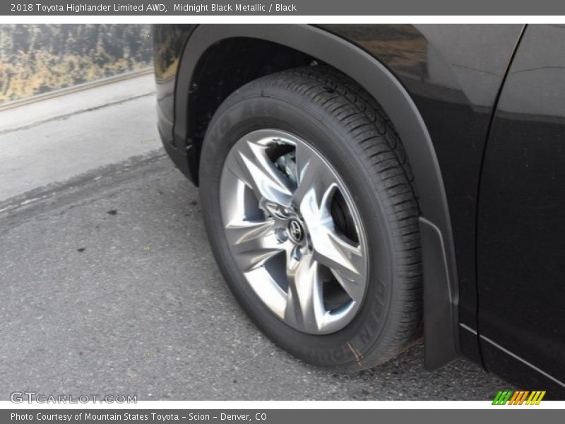 Midnight Black Metallic / Black 2018 Toyota Highlander Limited AWD