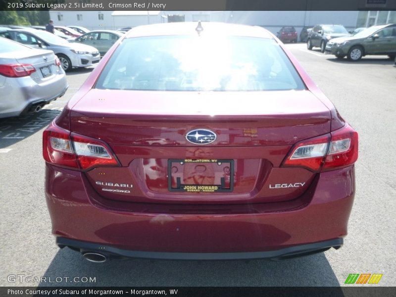 Crimson Red / Ivory 2019 Subaru Legacy 2.5i Limited