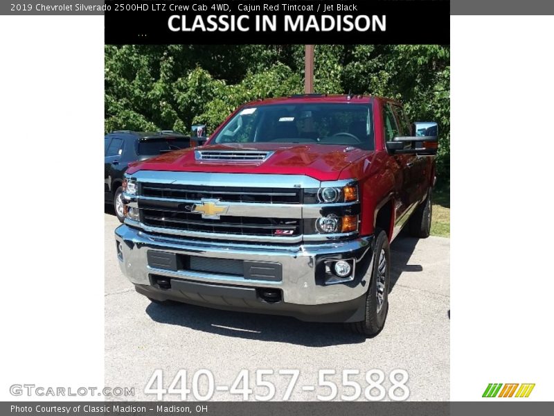 Cajun Red Tintcoat / Jet Black 2019 Chevrolet Silverado 2500HD LTZ Crew Cab 4WD