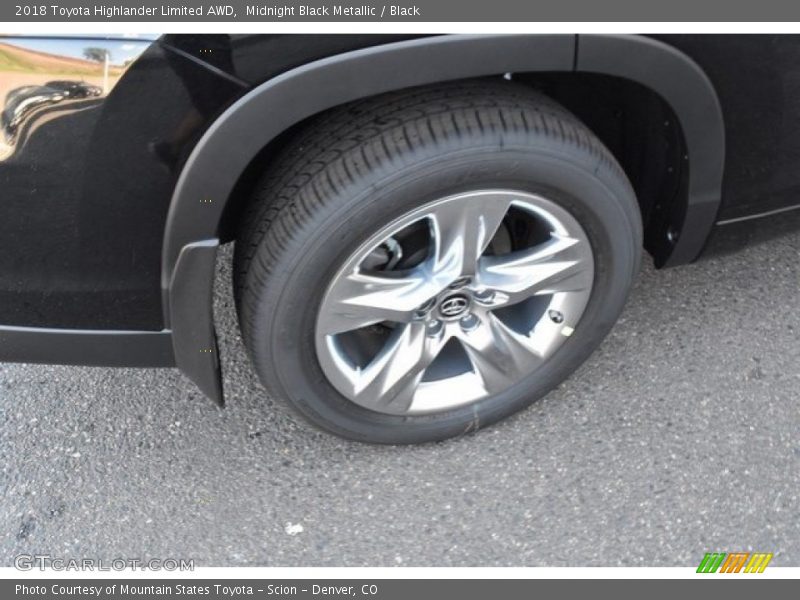 Midnight Black Metallic / Black 2018 Toyota Highlander Limited AWD
