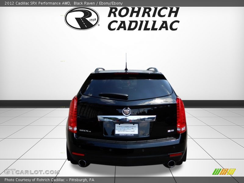 Black Raven / Ebony/Ebony 2012 Cadillac SRX Performance AWD