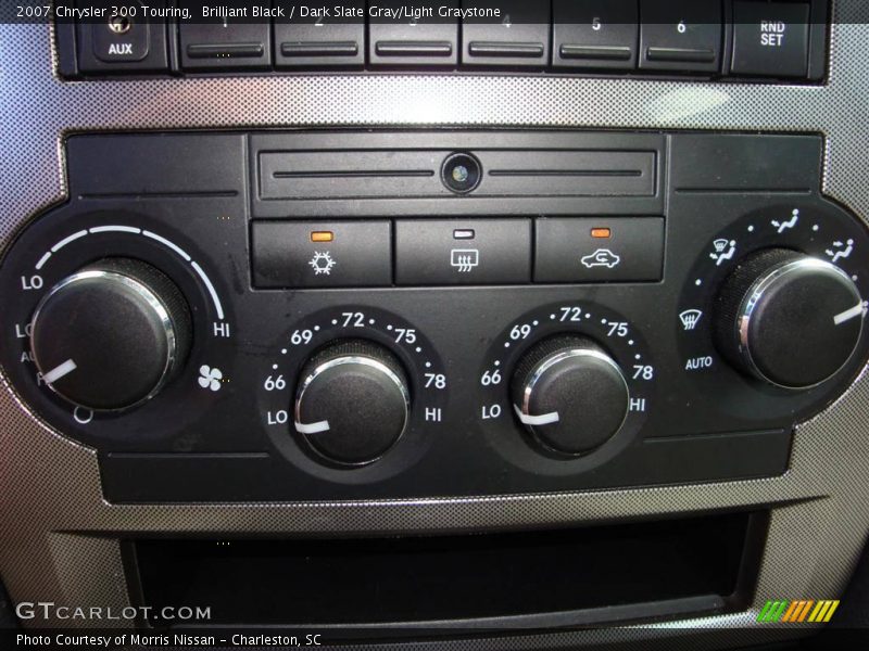 Brilliant Black / Dark Slate Gray/Light Graystone 2007 Chrysler 300 Touring