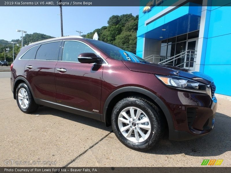 Front 3/4 View of 2019 Sorento LX V6 AWD