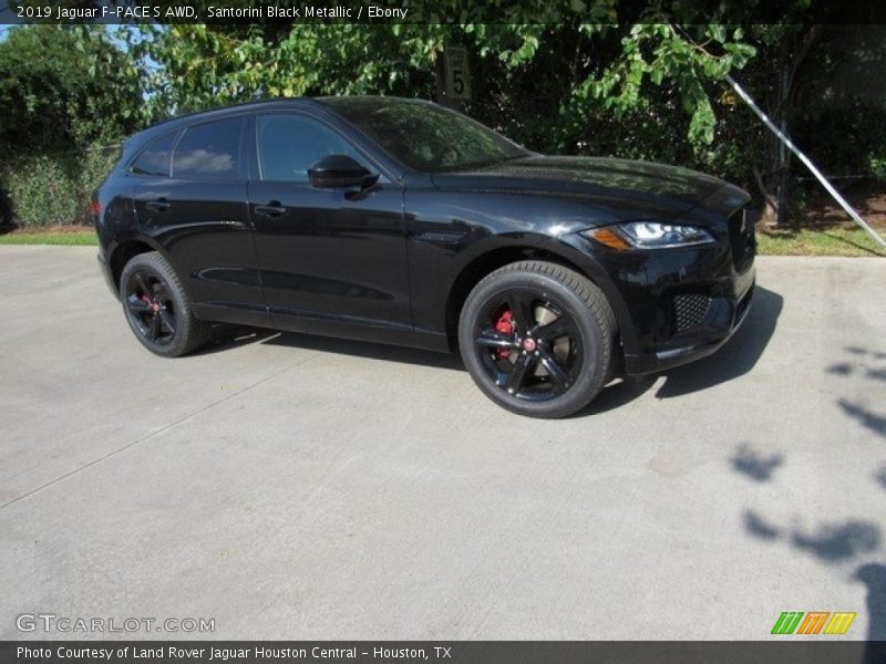 Santorini Black Metallic / Ebony 2019 Jaguar F-PACE S AWD