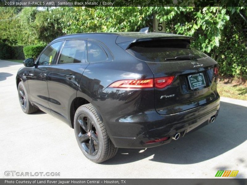 Santorini Black Metallic / Ebony 2019 Jaguar F-PACE S AWD