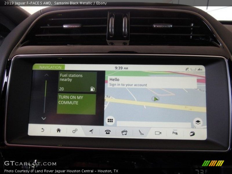 Navigation of 2019 F-PACE S AWD