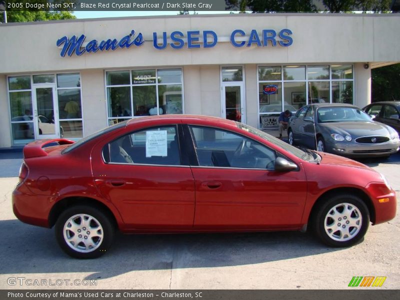 Blaze Red Crystal Pearlcoat / Dark Slate Gray 2005 Dodge Neon SXT