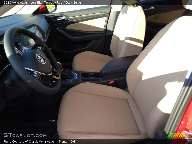 Tornado Red / Dark Beige 2019 Volkswagen Jetta SEL