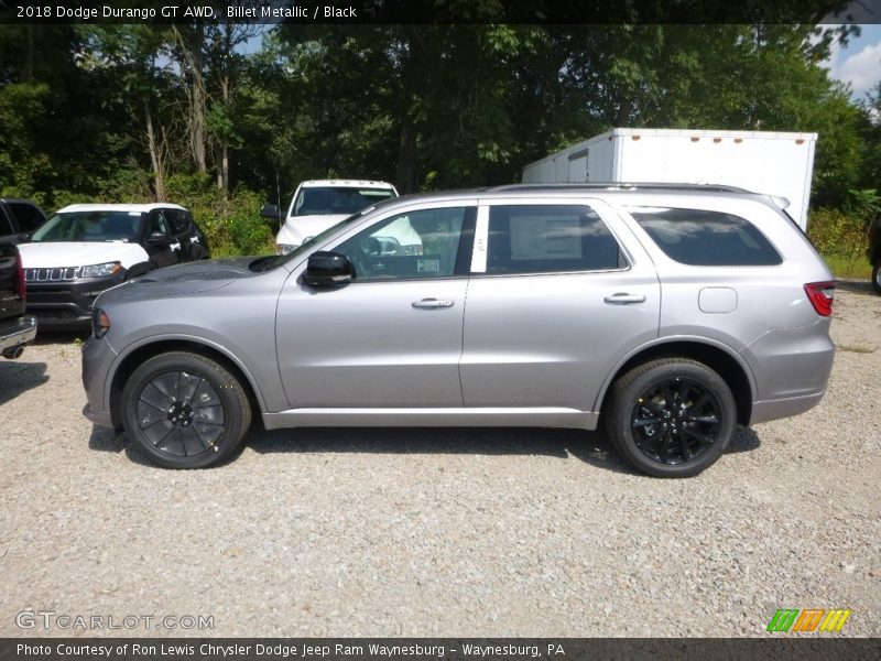 Billet Metallic / Black 2018 Dodge Durango GT AWD