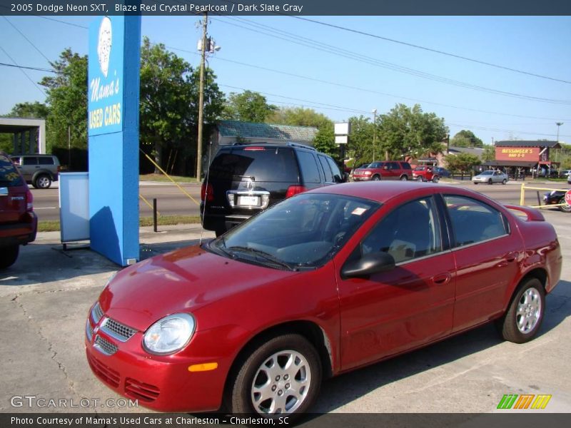Blaze Red Crystal Pearlcoat / Dark Slate Gray 2005 Dodge Neon SXT