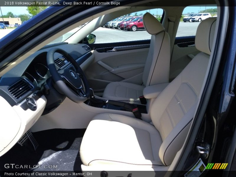 Deep Black Pearl / Cornsilk Beige 2018 Volkswagen Passat R-Line