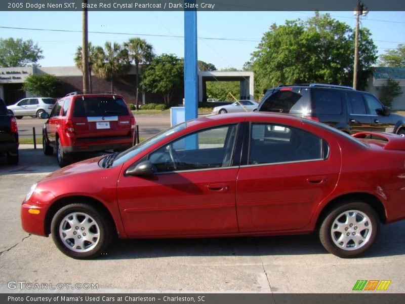 Blaze Red Crystal Pearlcoat / Dark Slate Gray 2005 Dodge Neon SXT