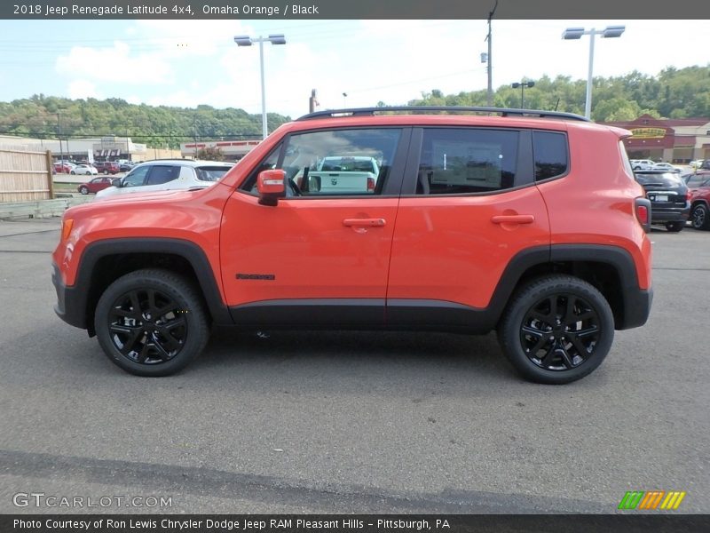 Omaha Orange / Black 2018 Jeep Renegade Latitude 4x4