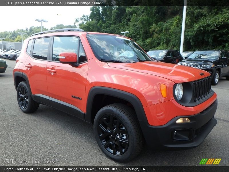 Omaha Orange / Black 2018 Jeep Renegade Latitude 4x4