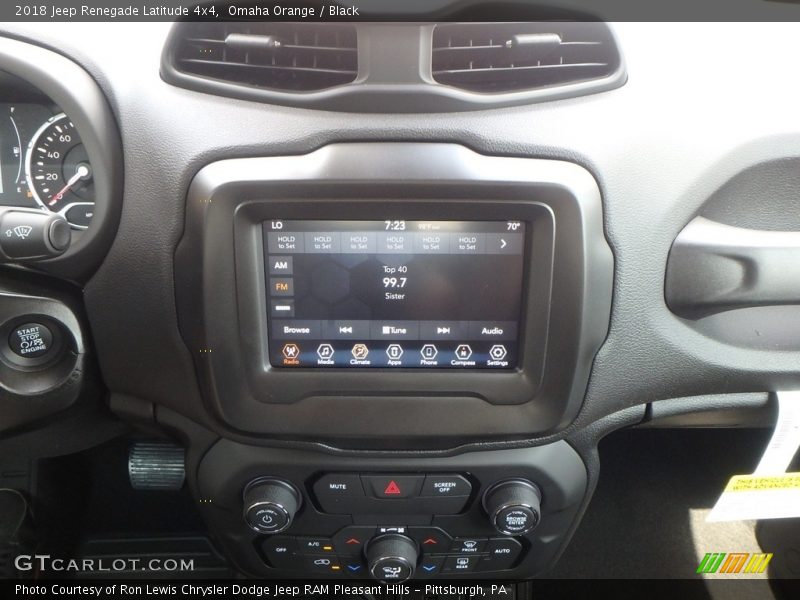 Omaha Orange / Black 2018 Jeep Renegade Latitude 4x4