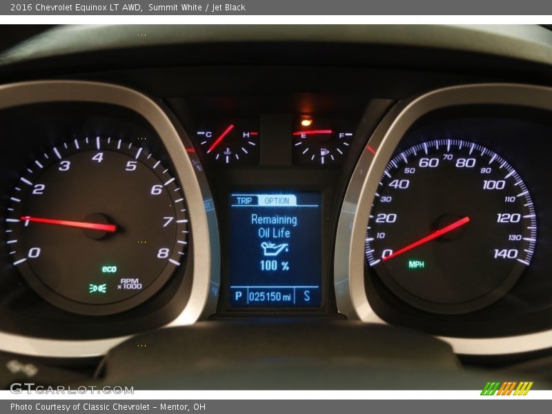 Summit White / Jet Black 2016 Chevrolet Equinox LT AWD