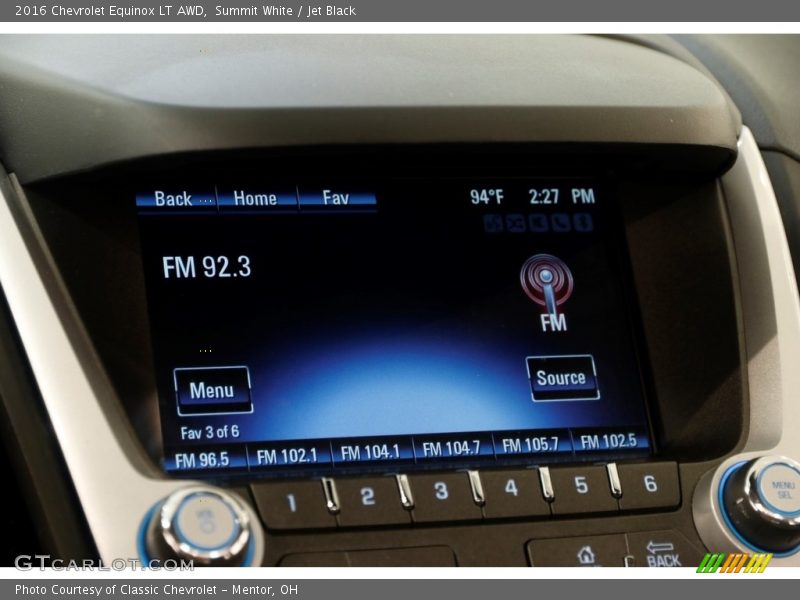 Summit White / Jet Black 2016 Chevrolet Equinox LT AWD
