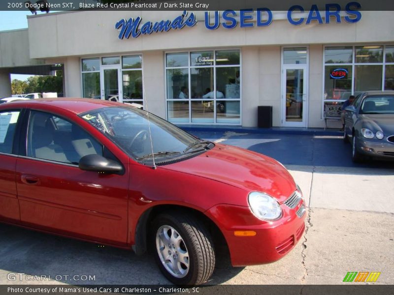 Blaze Red Crystal Pearlcoat / Dark Slate Gray 2005 Dodge Neon SXT