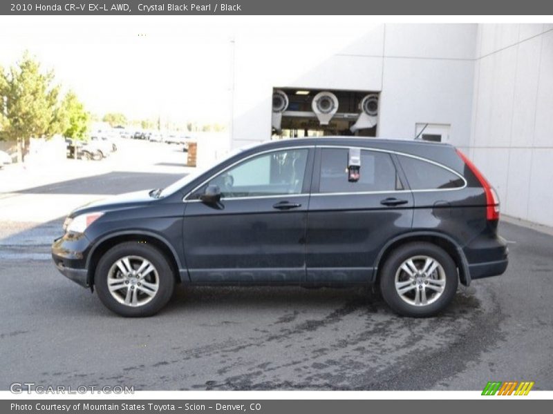 Crystal Black Pearl / Black 2010 Honda CR-V EX-L AWD