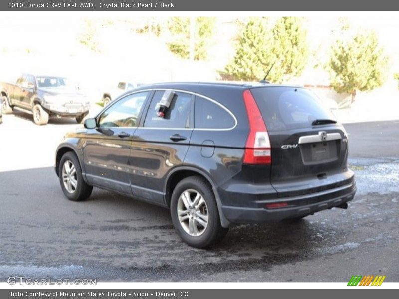 Crystal Black Pearl / Black 2010 Honda CR-V EX-L AWD