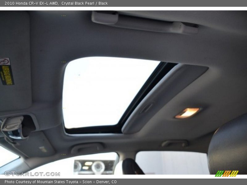 Crystal Black Pearl / Black 2010 Honda CR-V EX-L AWD