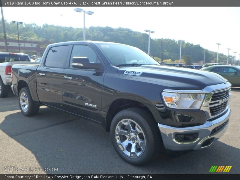 Black Forest Green Pearl / Black/Light Mountain Brown 2019 Ram 1500 Big Horn Crew Cab 4x4