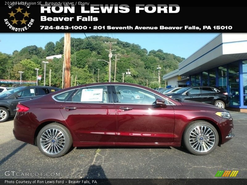 Burgundy Velvet / Ebony 2018 Ford Fusion SE