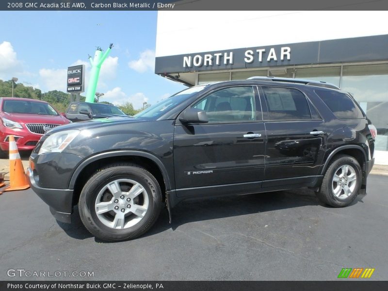 Carbon Black Metallic / Ebony 2008 GMC Acadia SLE AWD