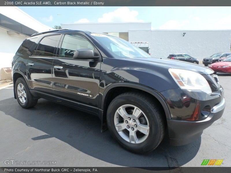 Carbon Black Metallic / Ebony 2008 GMC Acadia SLE AWD