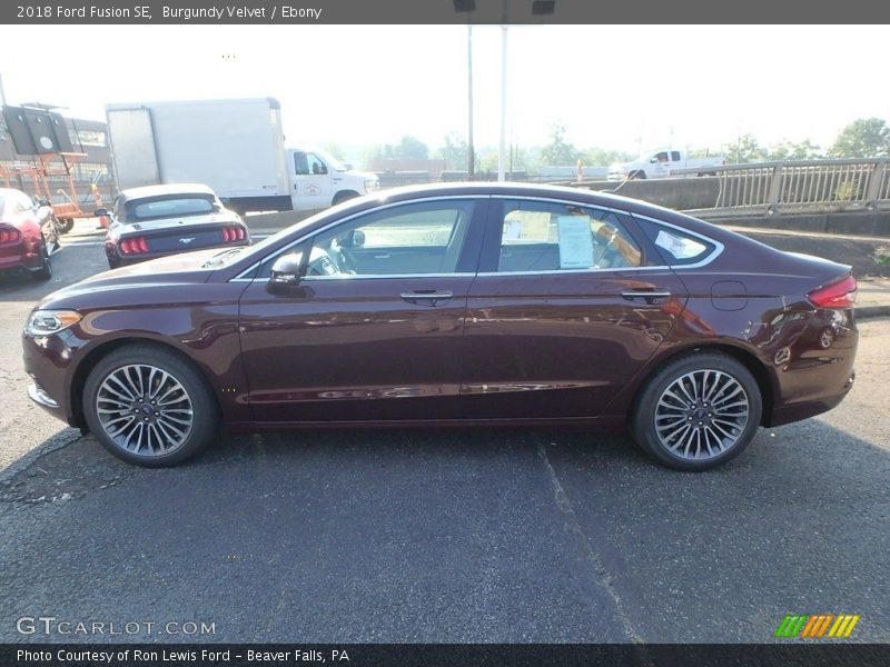 Burgundy Velvet / Ebony 2018 Ford Fusion SE