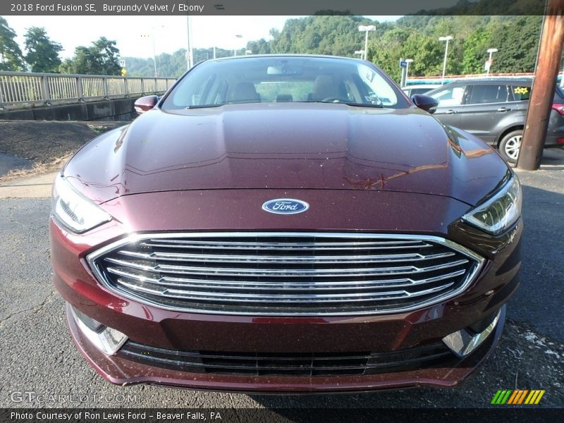 Burgundy Velvet / Ebony 2018 Ford Fusion SE