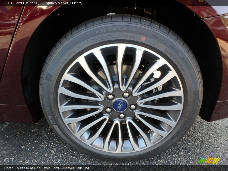 Burgundy Velvet / Ebony 2018 Ford Fusion SE