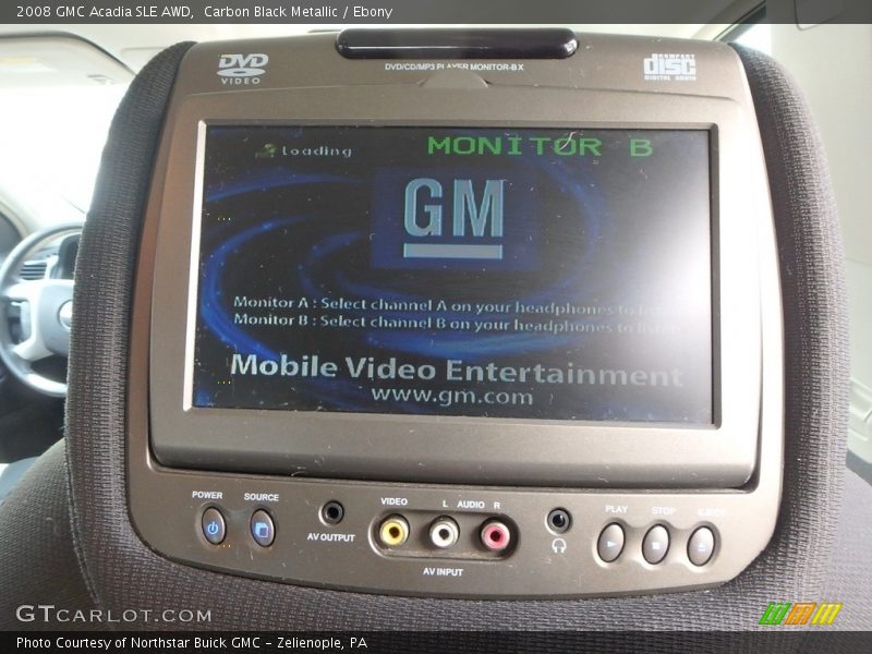 Carbon Black Metallic / Ebony 2008 GMC Acadia SLE AWD