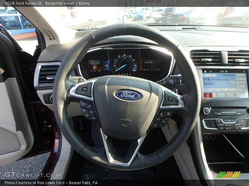 Burgundy Velvet / Ebony 2018 Ford Fusion SE