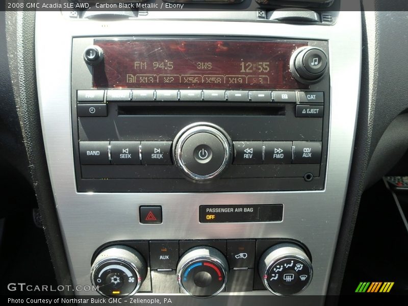 Carbon Black Metallic / Ebony 2008 GMC Acadia SLE AWD