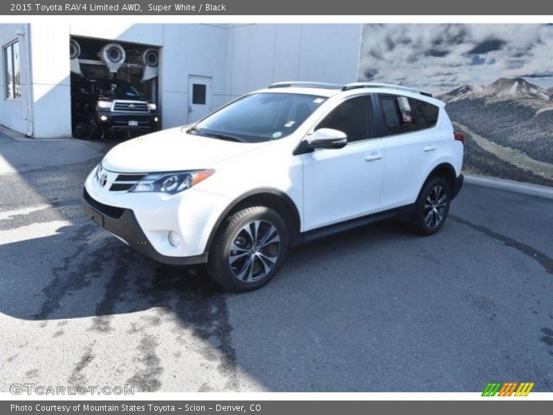 Super White / Black 2015 Toyota RAV4 Limited AWD