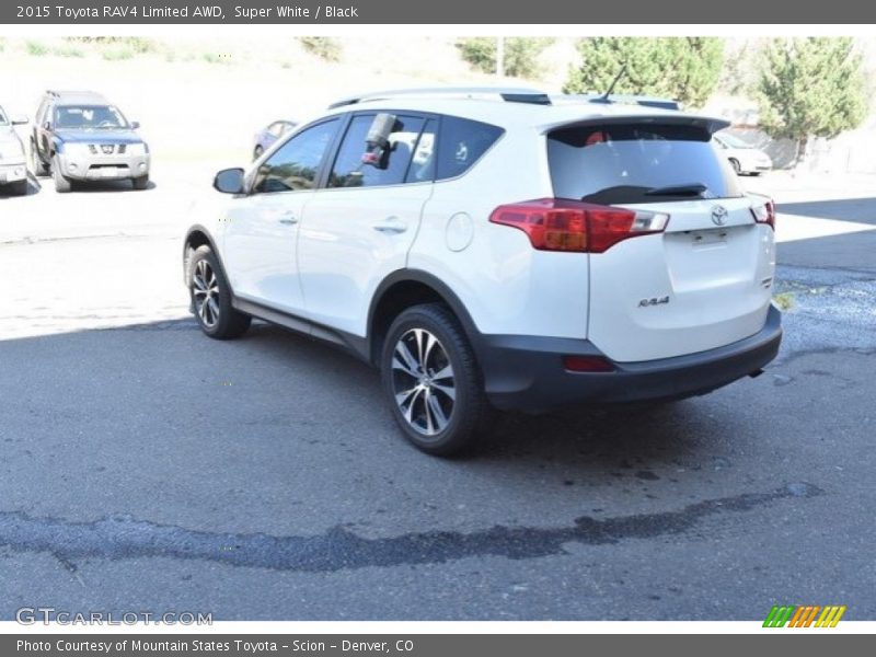 Super White / Black 2015 Toyota RAV4 Limited AWD