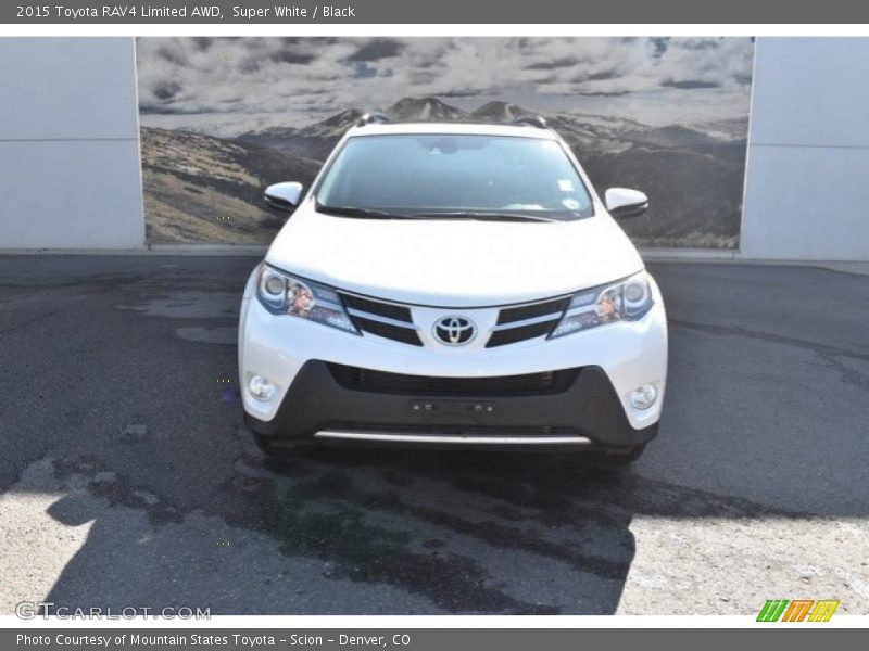 Super White / Black 2015 Toyota RAV4 Limited AWD
