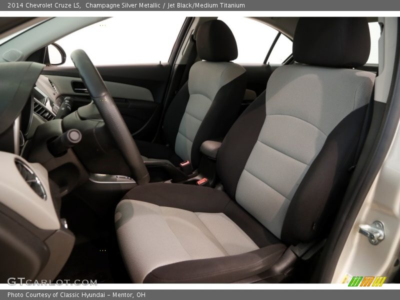 Champagne Silver Metallic / Jet Black/Medium Titanium 2014 Chevrolet Cruze LS