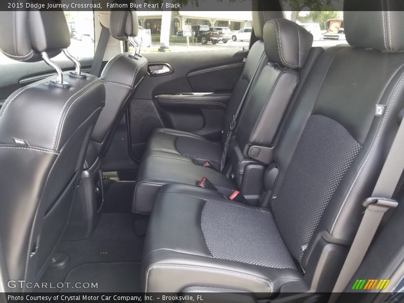 Fathom Blue Pearl / Black 2015 Dodge Journey Crossroad