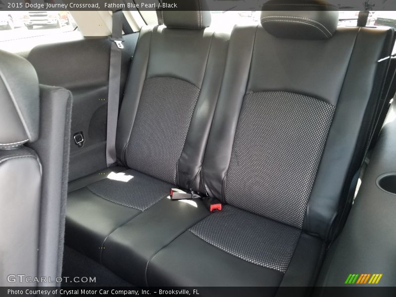 Fathom Blue Pearl / Black 2015 Dodge Journey Crossroad