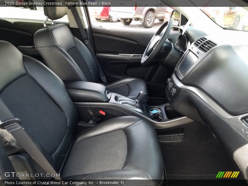 Fathom Blue Pearl / Black 2015 Dodge Journey Crossroad